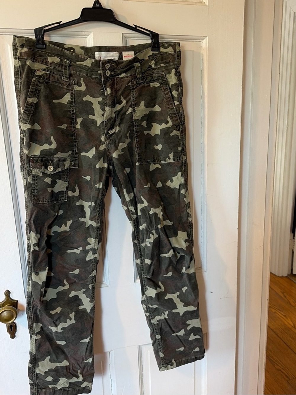 Anthropologie The Wanderer Camouflage Cargo Pants - Olive & Khaki